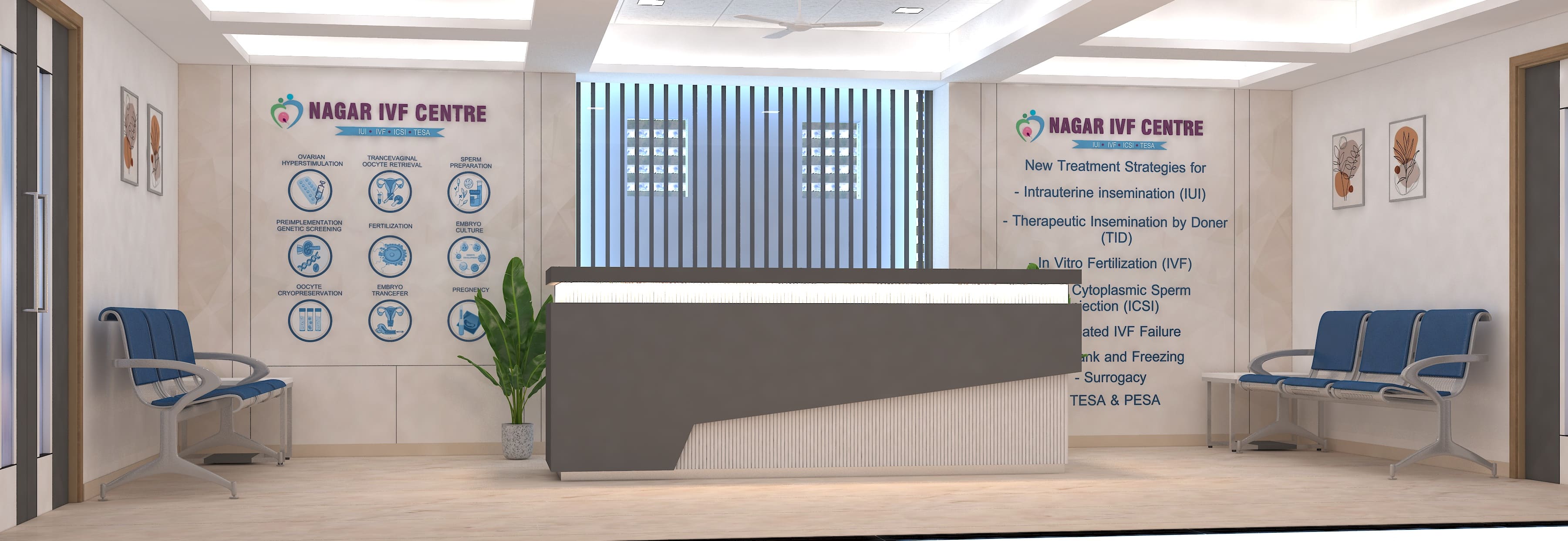 IVF Center Hospital Interior Project | Trance Interiors Image